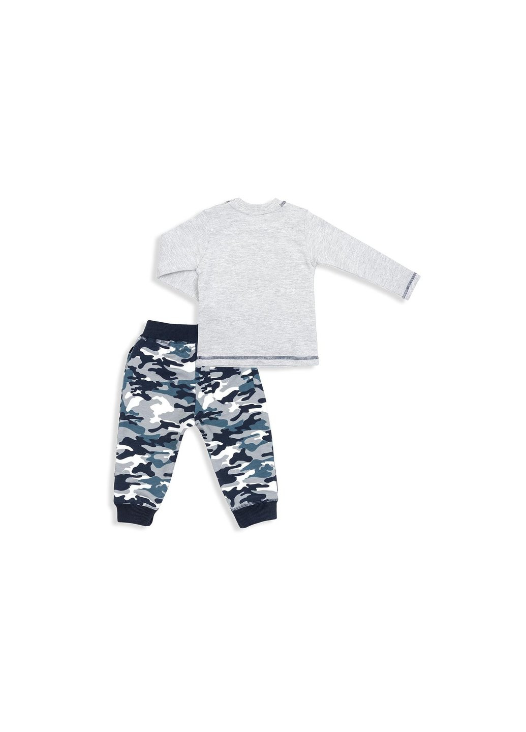 Серый демисезонный набор детской одежды с мишкой (9479-74b-gray) Breeze