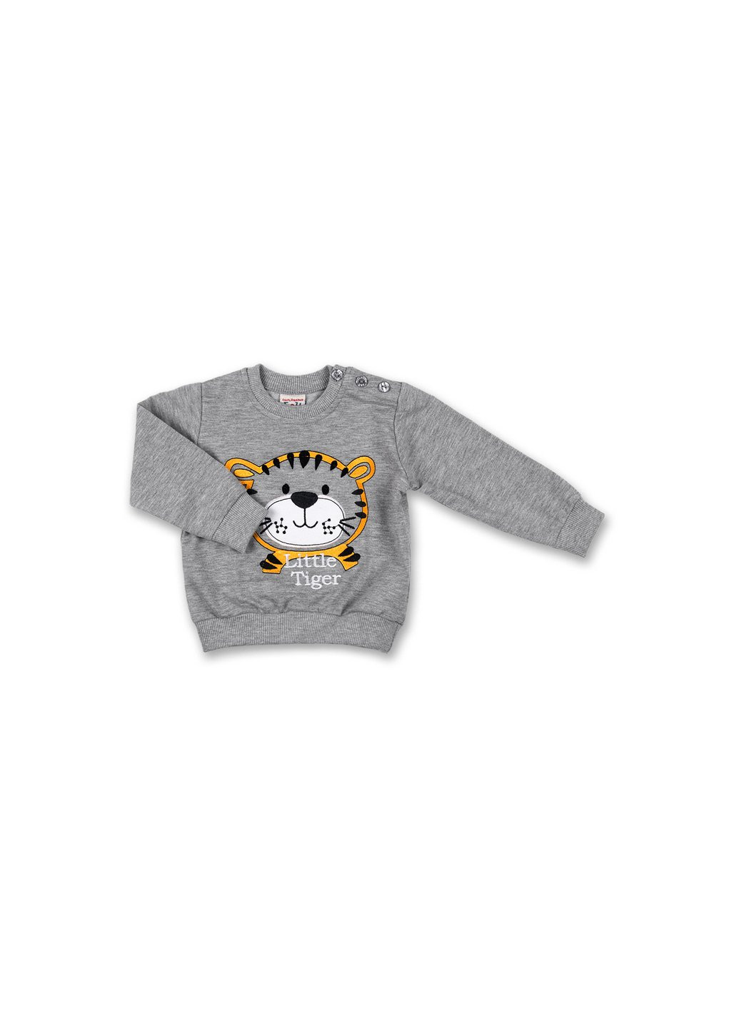 Сірий демісезонний набір дитячого одягу з тигриком (7214-86/b-gray) Breeze