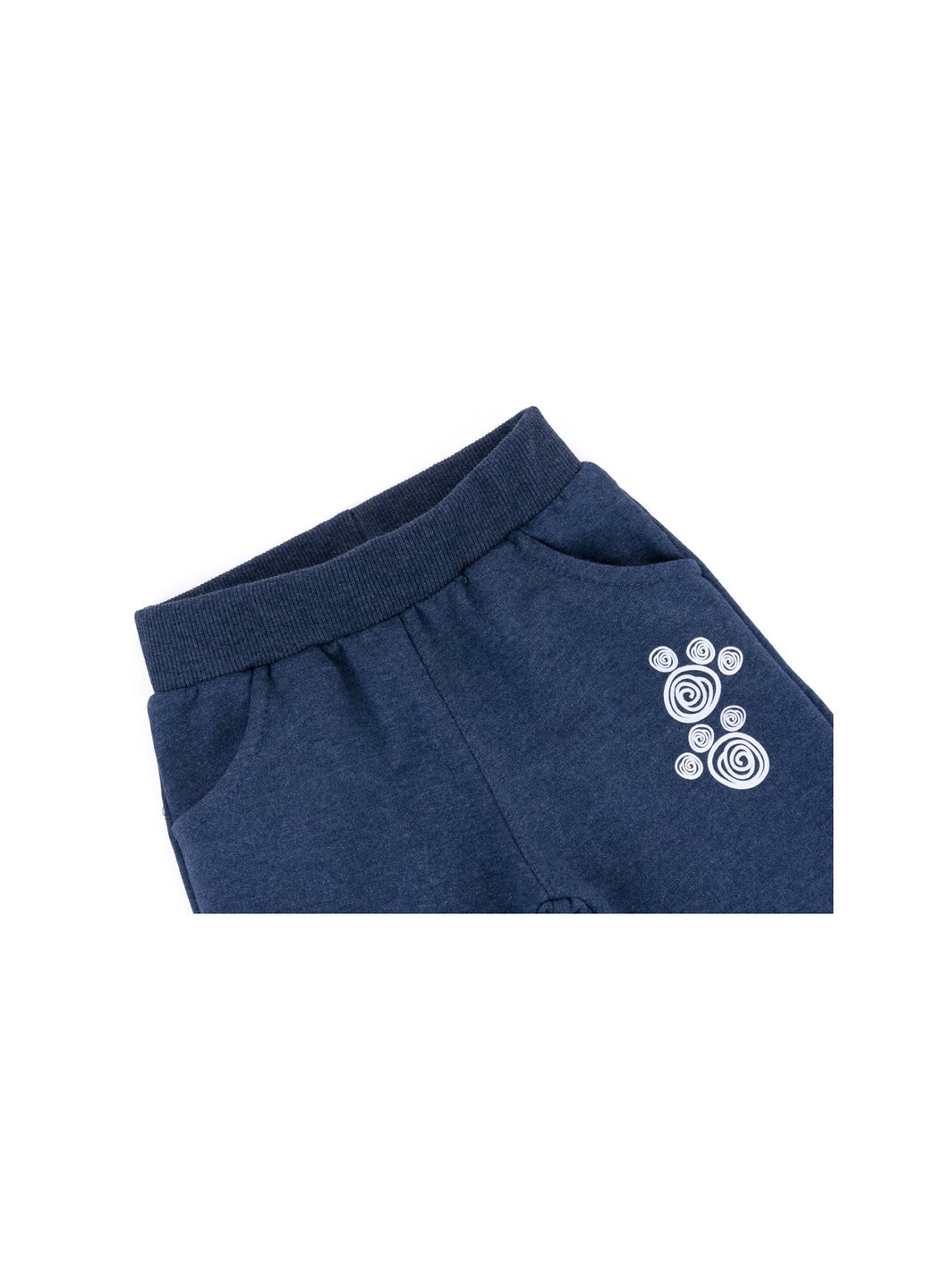 Блакитний демісезонний набір дитячого одягу з котиком на кишені (9701-80b-blue) Breeze