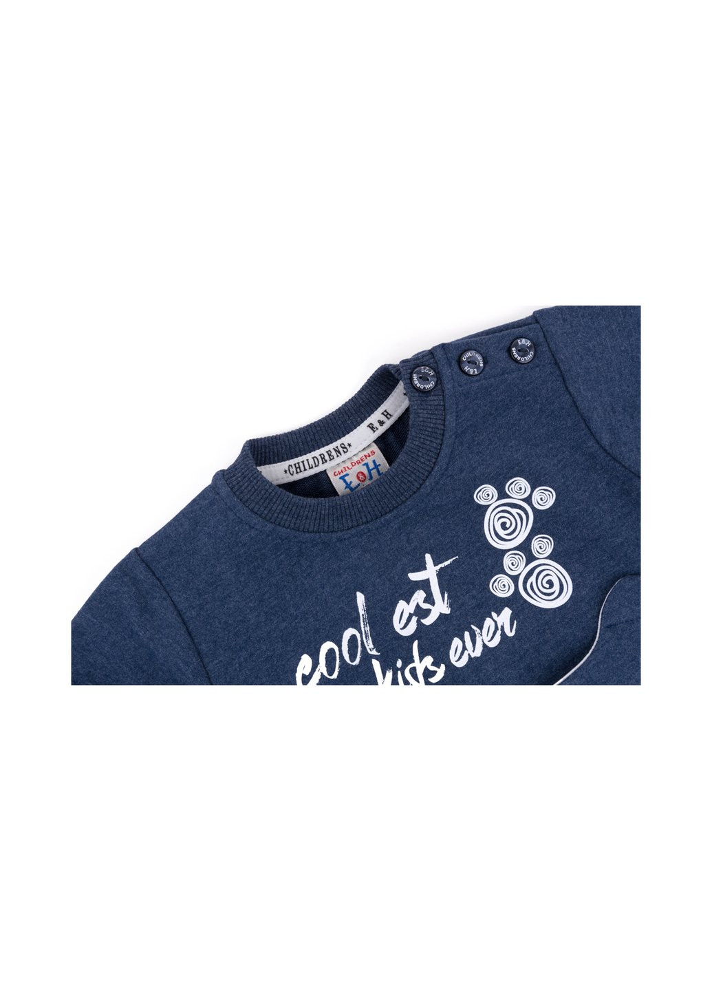 Голубой демисезонный набор детской одежды с котиком на кармане (9701-80b-blue) Breeze