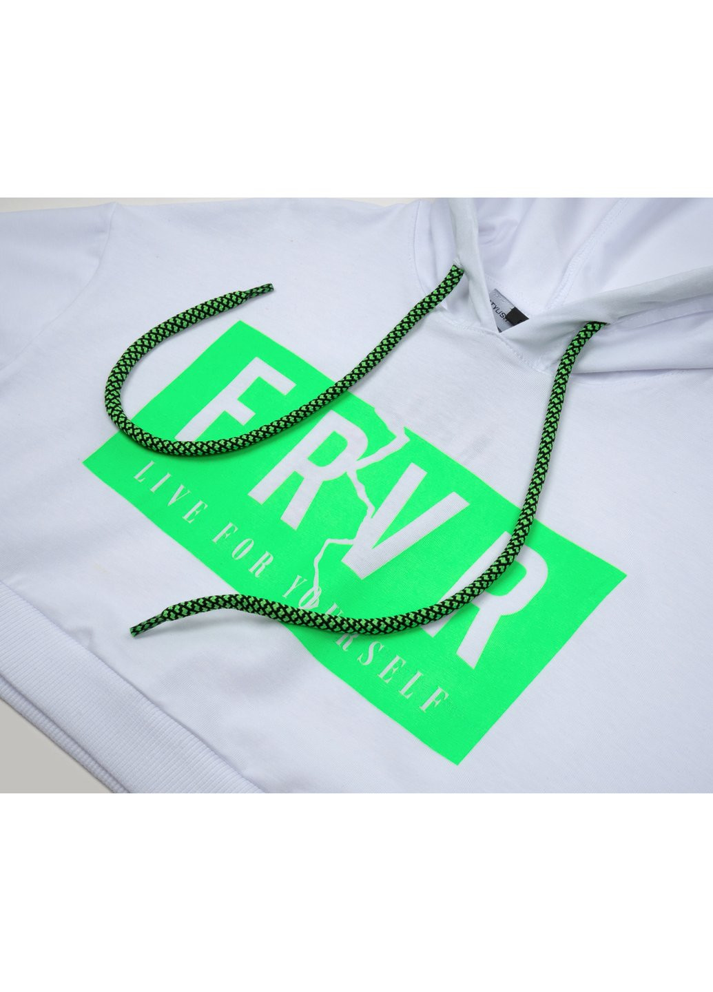 Кофта с капюшоном укороченная (4134-140G-white) A-yugi (257204688)