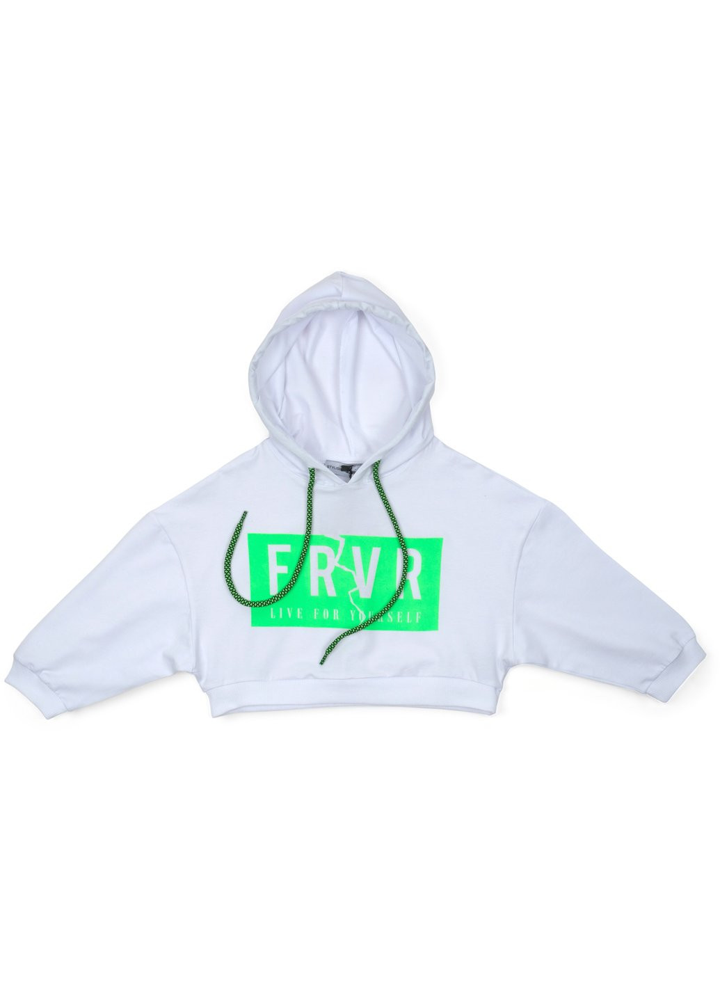 Кофта с капюшоном укороченная (4134-140G-white) A-yugi (257204688)