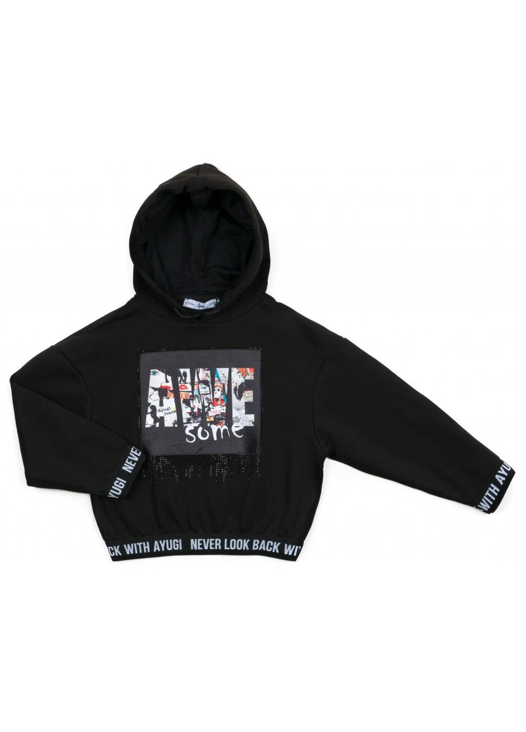 Кофта с капюшоном (4320-134G-black) A-yugi (257204676)