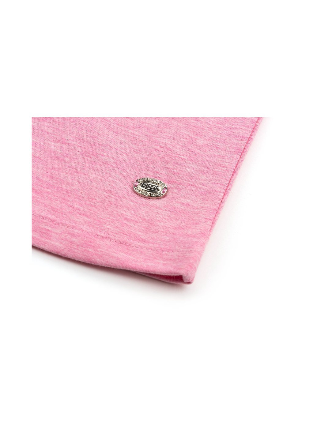 Кофта с кружевной оборкой (10040-68G-pink) Breeze (257204619)