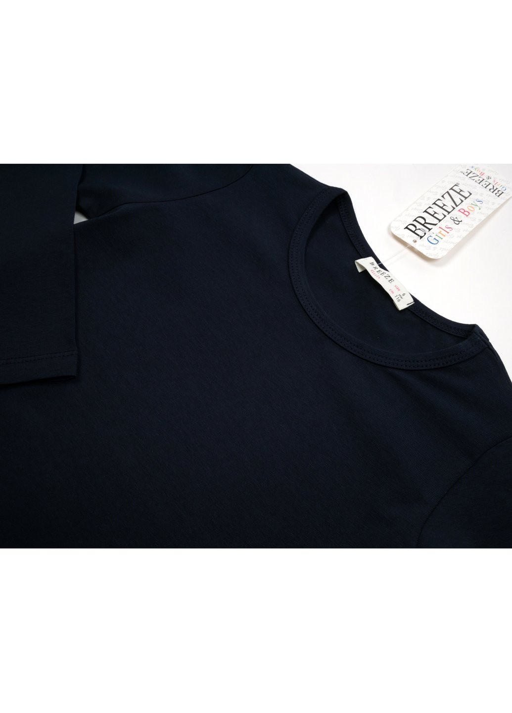 Кофта футболка с длинным рукавом (13806-2-146G-blue) Breeze (257204544)