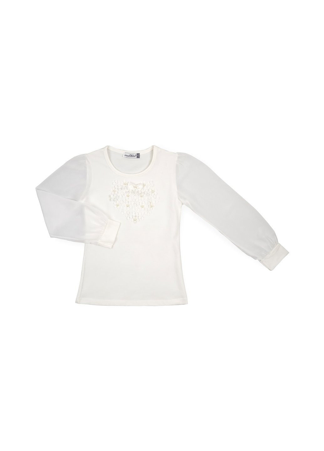 Кофта с цветочками (10134-1-128G-cream) Matilda (257204024)