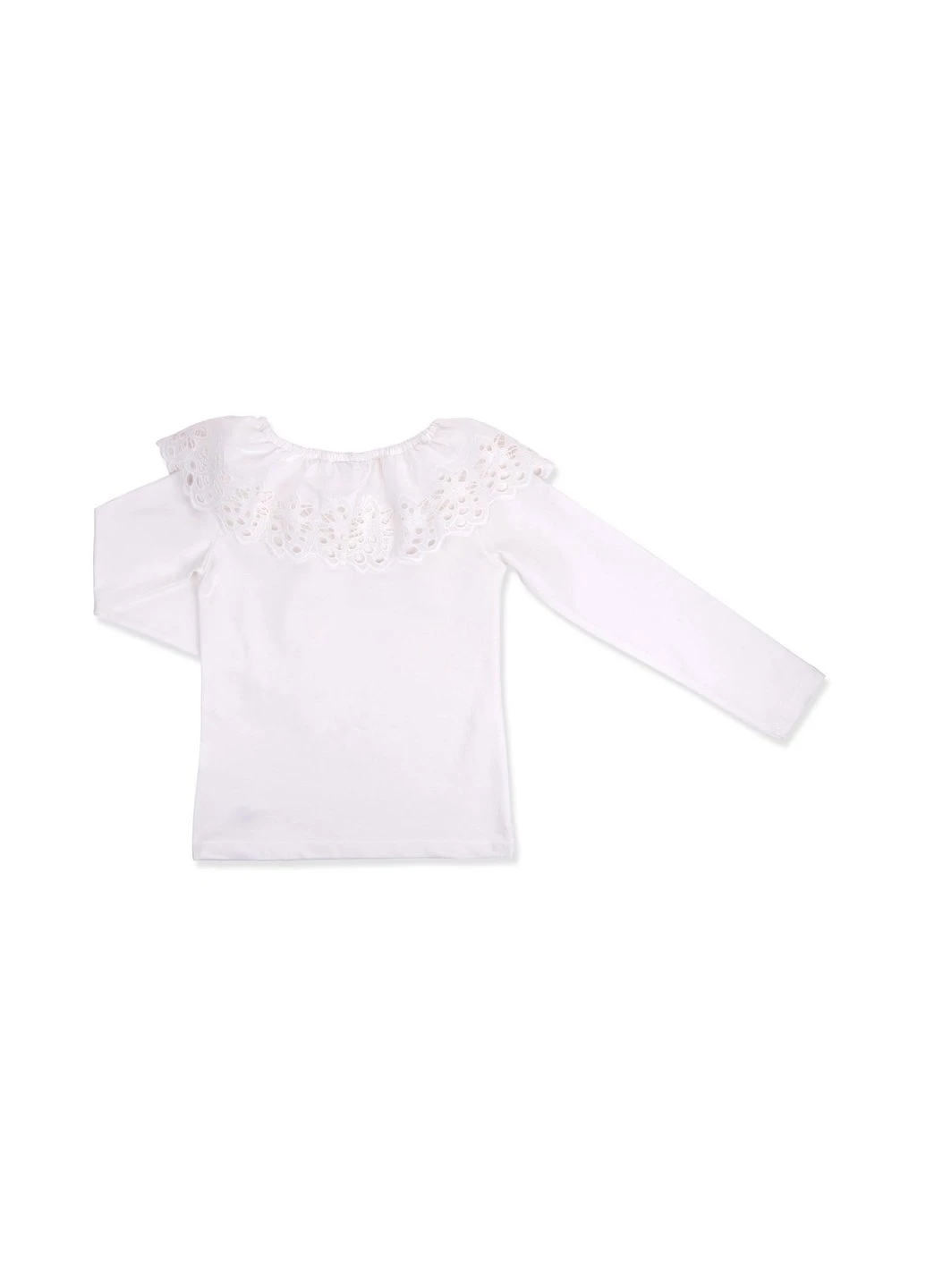 Кофта с кружевной оборкой (9999-140G-beige) Breeze (257204538)