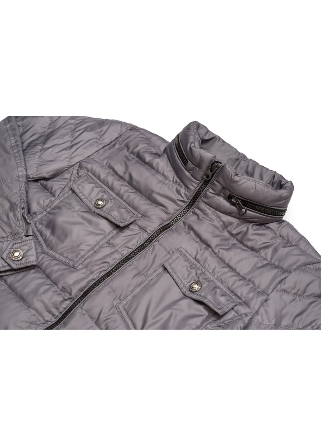 Серая демисезонная куртка демисезонная (sicmy-s404-146b-gray) Snowimage