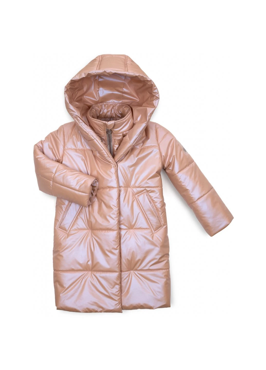 Рожева демісезонна куртка пальто "rozi" (21706-122g-pink) Brilliant