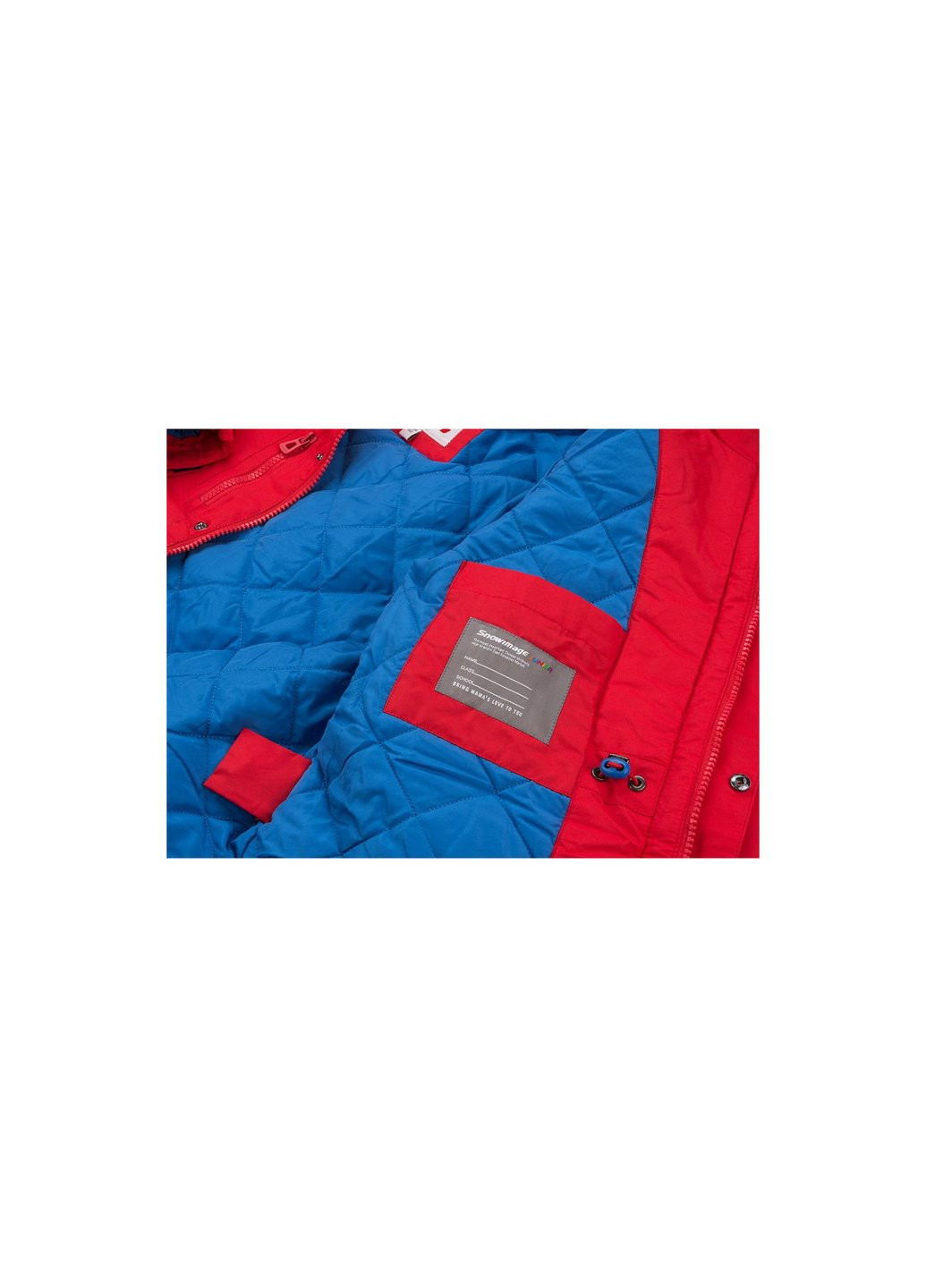 Червона демісезонна куртка парку з капюшоном (sicmy-p402-158b-red) Snowimage