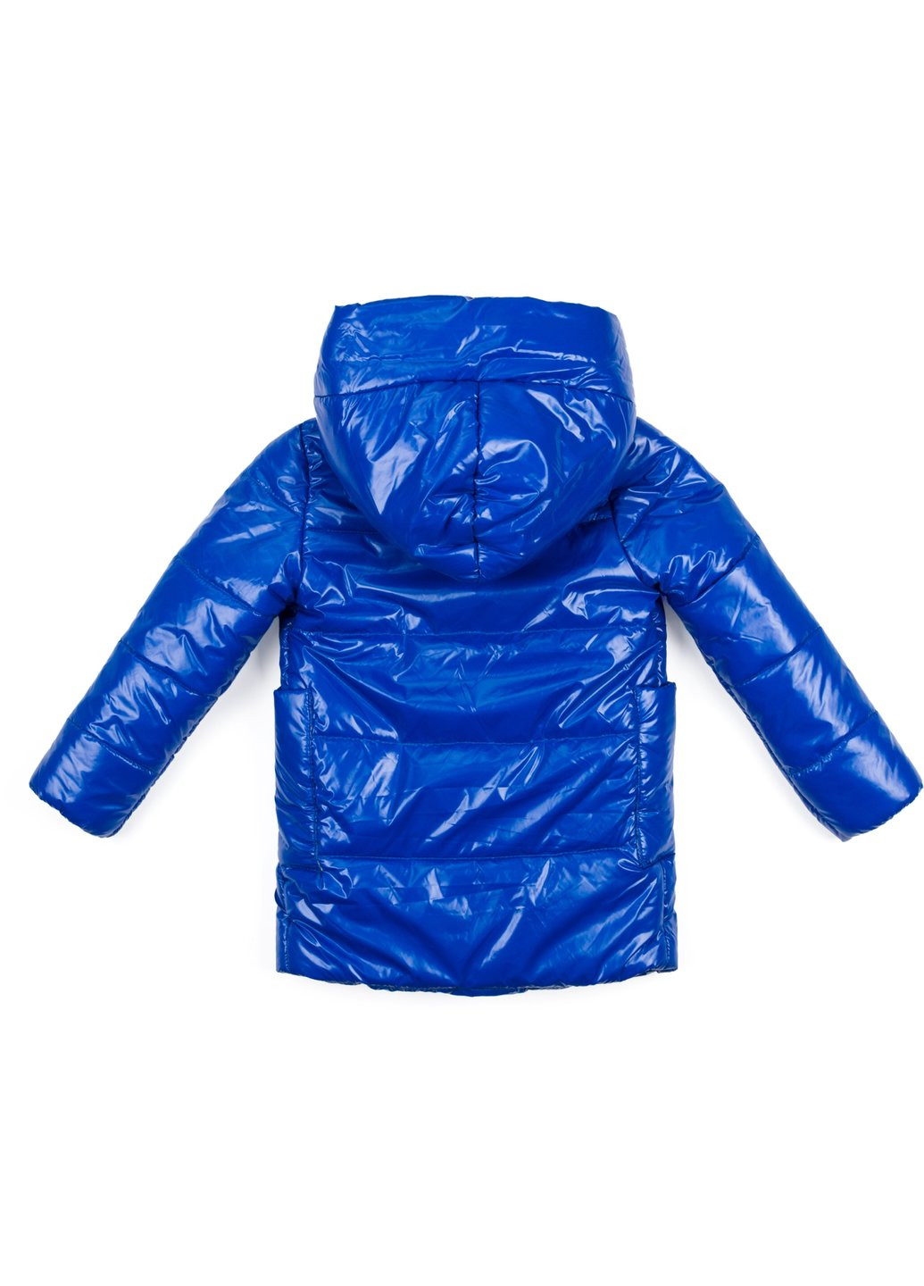 Голубая демисезонная куртка удлиненная "felice" (19709-128-blue) Brilliant
