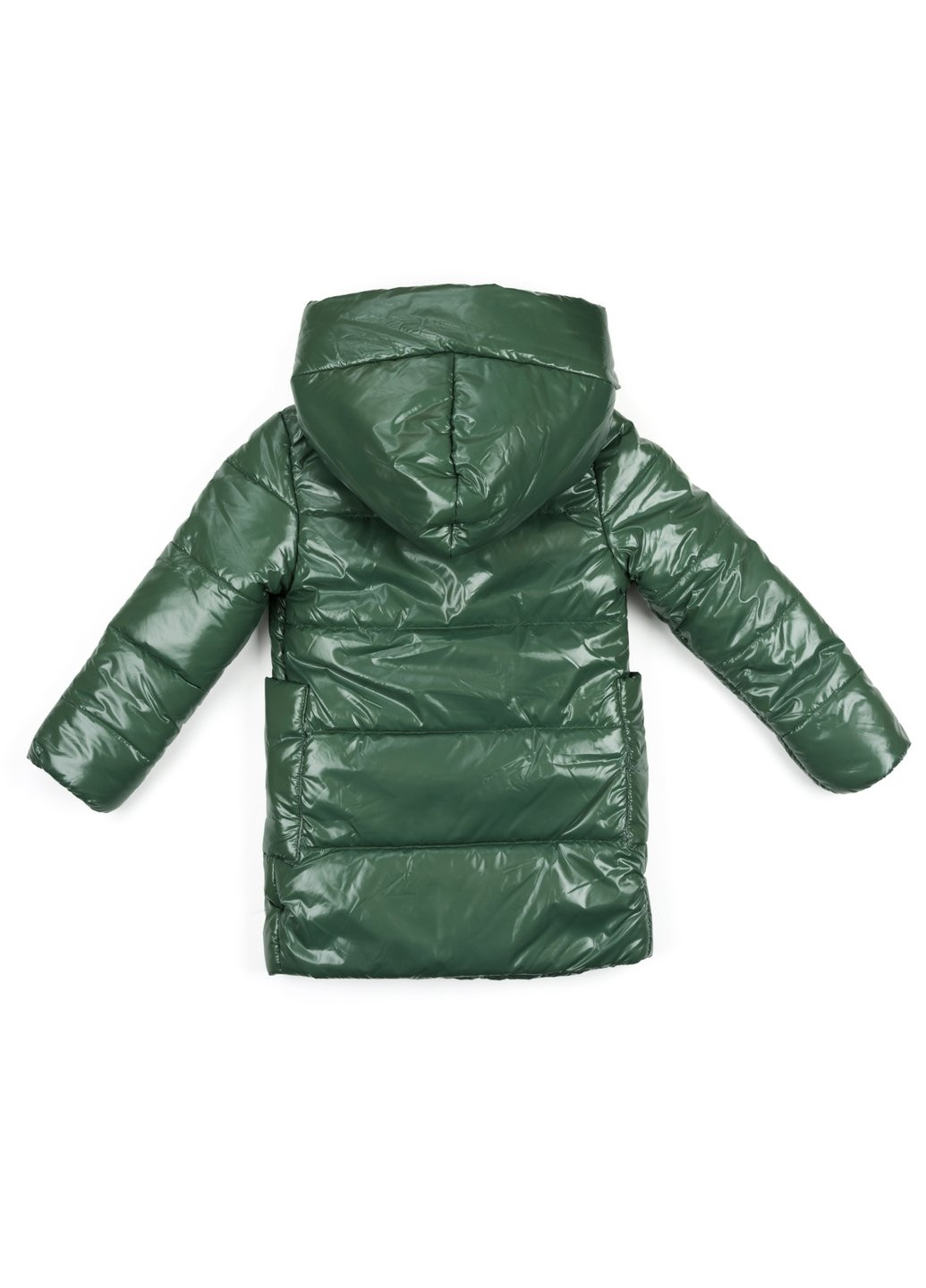 Зеленая демисезонная куртка удлиненная "felice" (19709-104-green) Brilliant