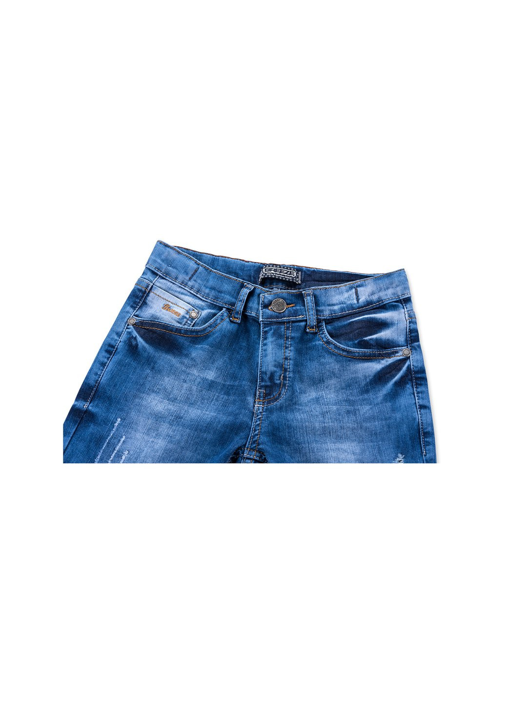 Комбинированные демисезонные джинсы с ремнем (20058-128g-jeans) Breeze