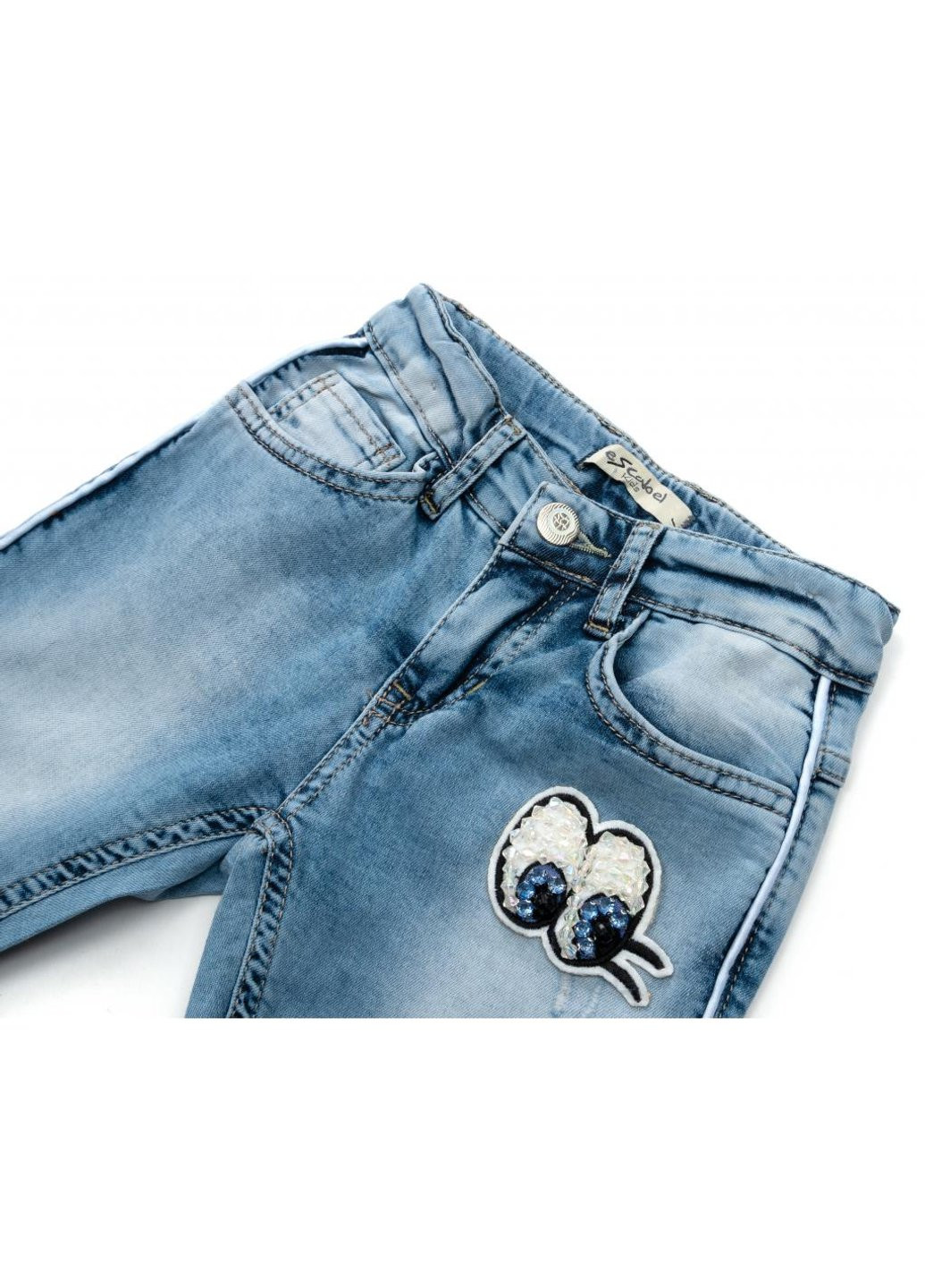 Голубые демисезонные джинсы зауженые (esc-1981-2-152g-blue) Breeze