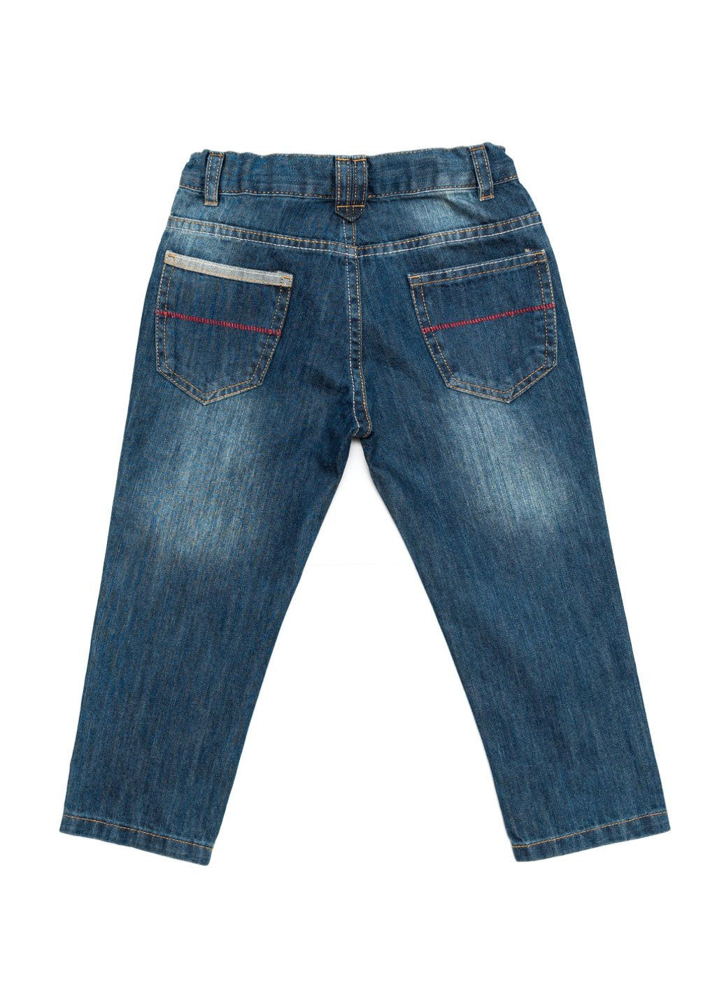 Голубые демисезонные джинсы с потертостями (12613-104b-blue) Aziz