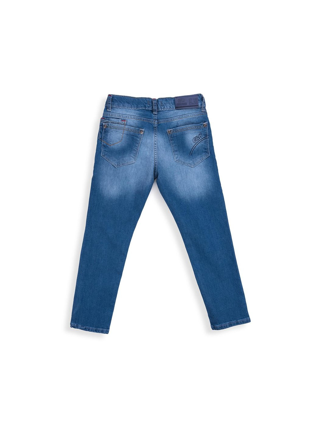 Голубые демисезонные джинсы зауженые (20123-116b-blue) E&H