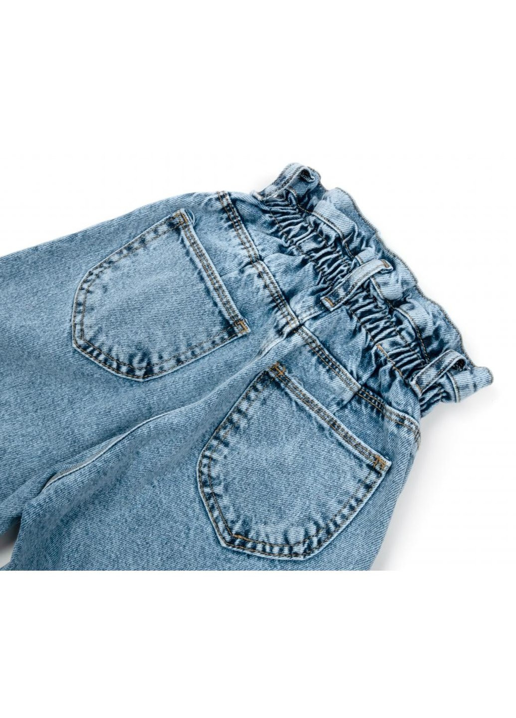 Голубые демисезонные джинсы с высокой талией (15440-152g-blue) Breeze