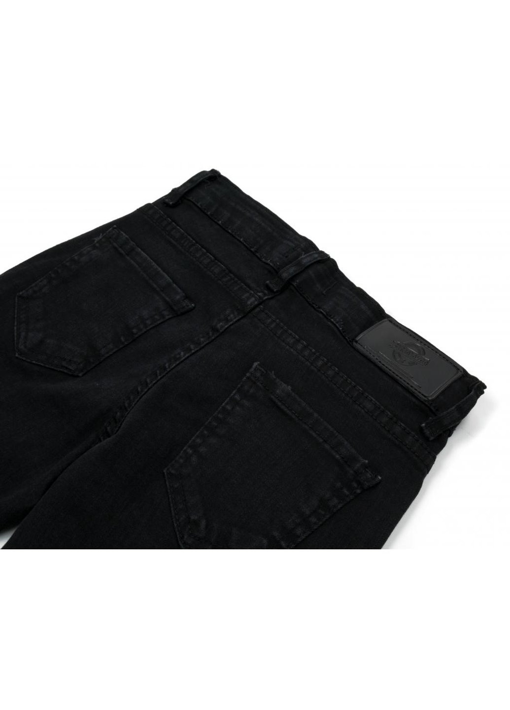 Черные демисезонные джинсы с дырками (20214-164g-black) Breeze