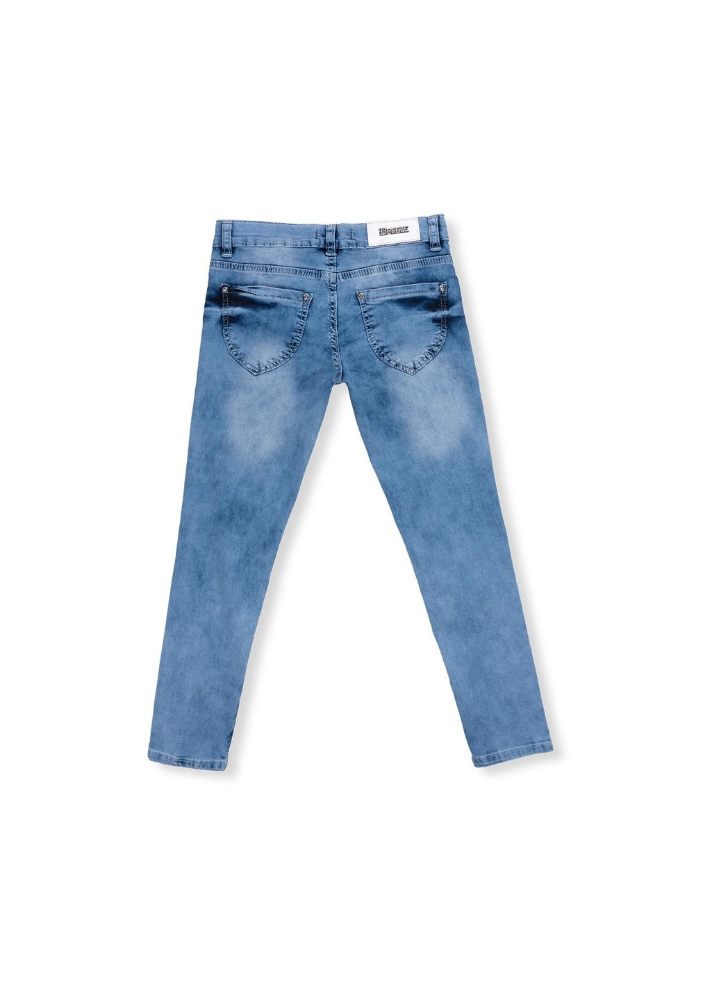 Голубые демисезонные джинсы со звездочками (20109-140g-blue) Breeze