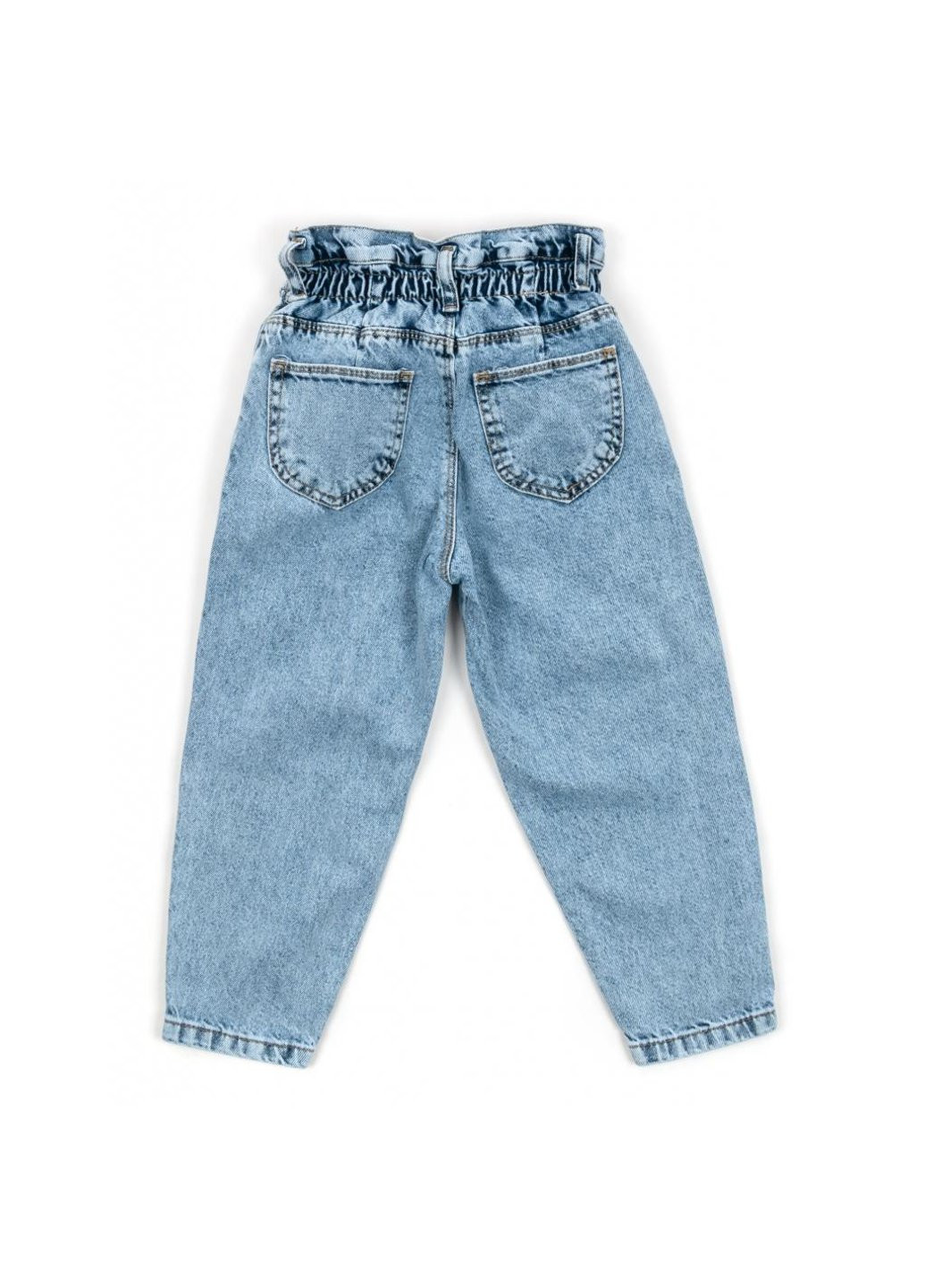 Голубые демисезонные джинсы с высокой талией (16011-116g-blue) Breeze