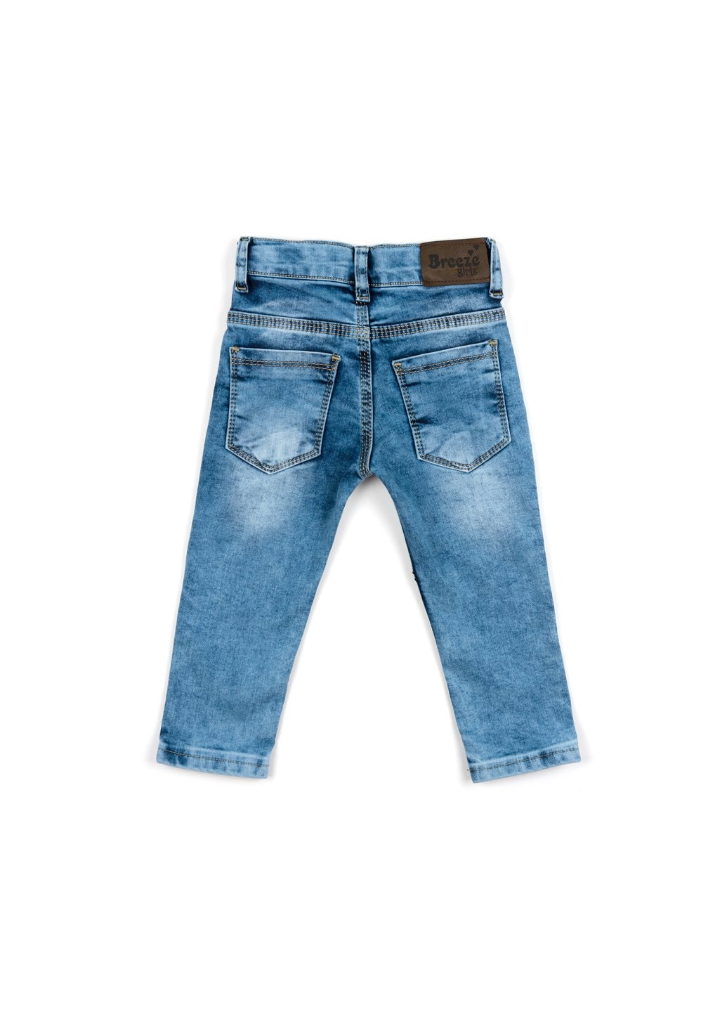 Голубые демисезонные джинсы с котиками (s-5005-104g-blue) Breeze