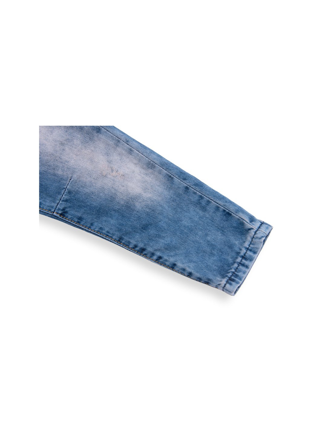 Голубые демисезонные джинсы светлые с потертостями (20073-104b-blue) E&H
