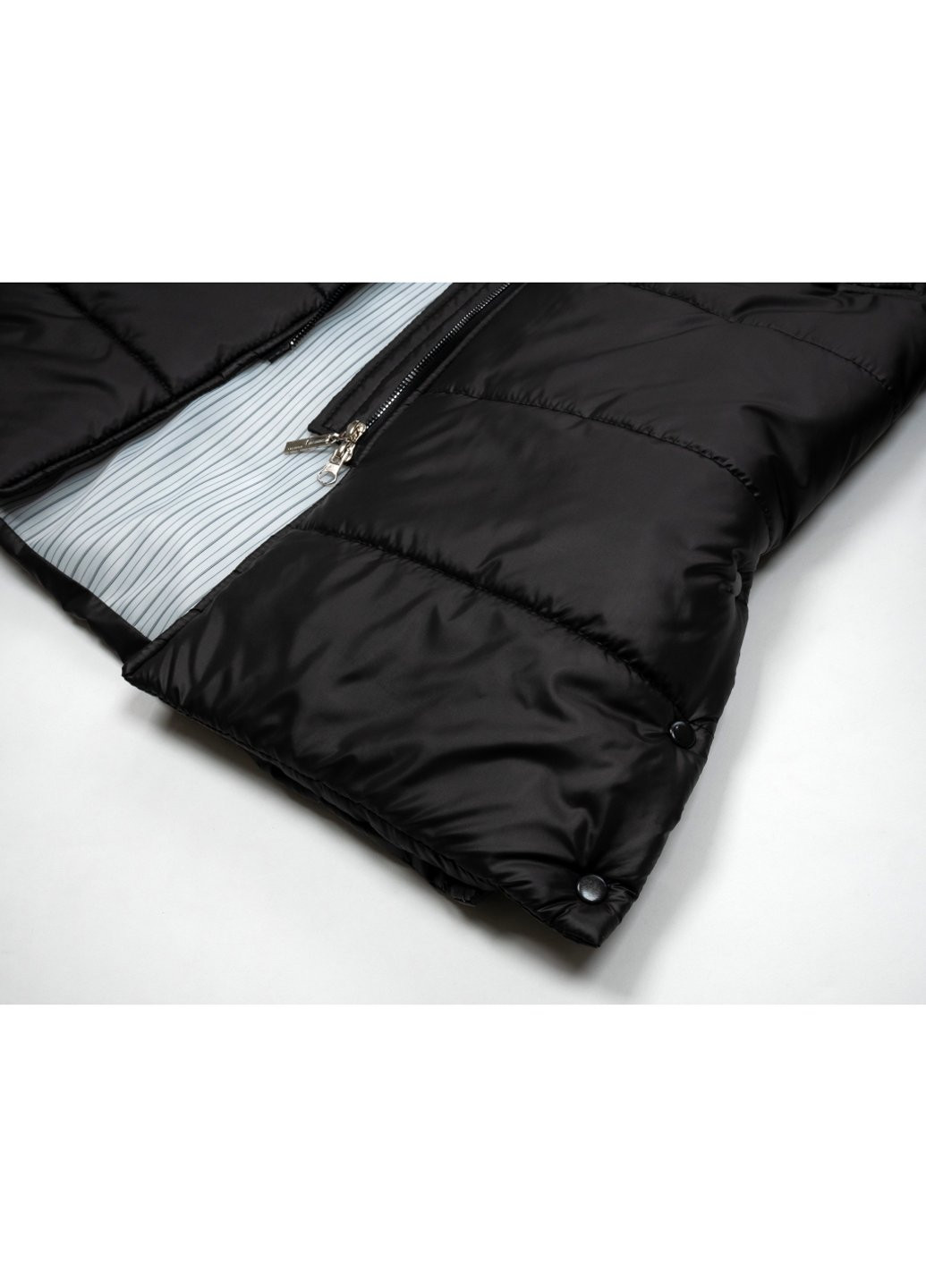 Черная демисезонная куртка пальто "donna" (21705-152g-black) Brilliant
