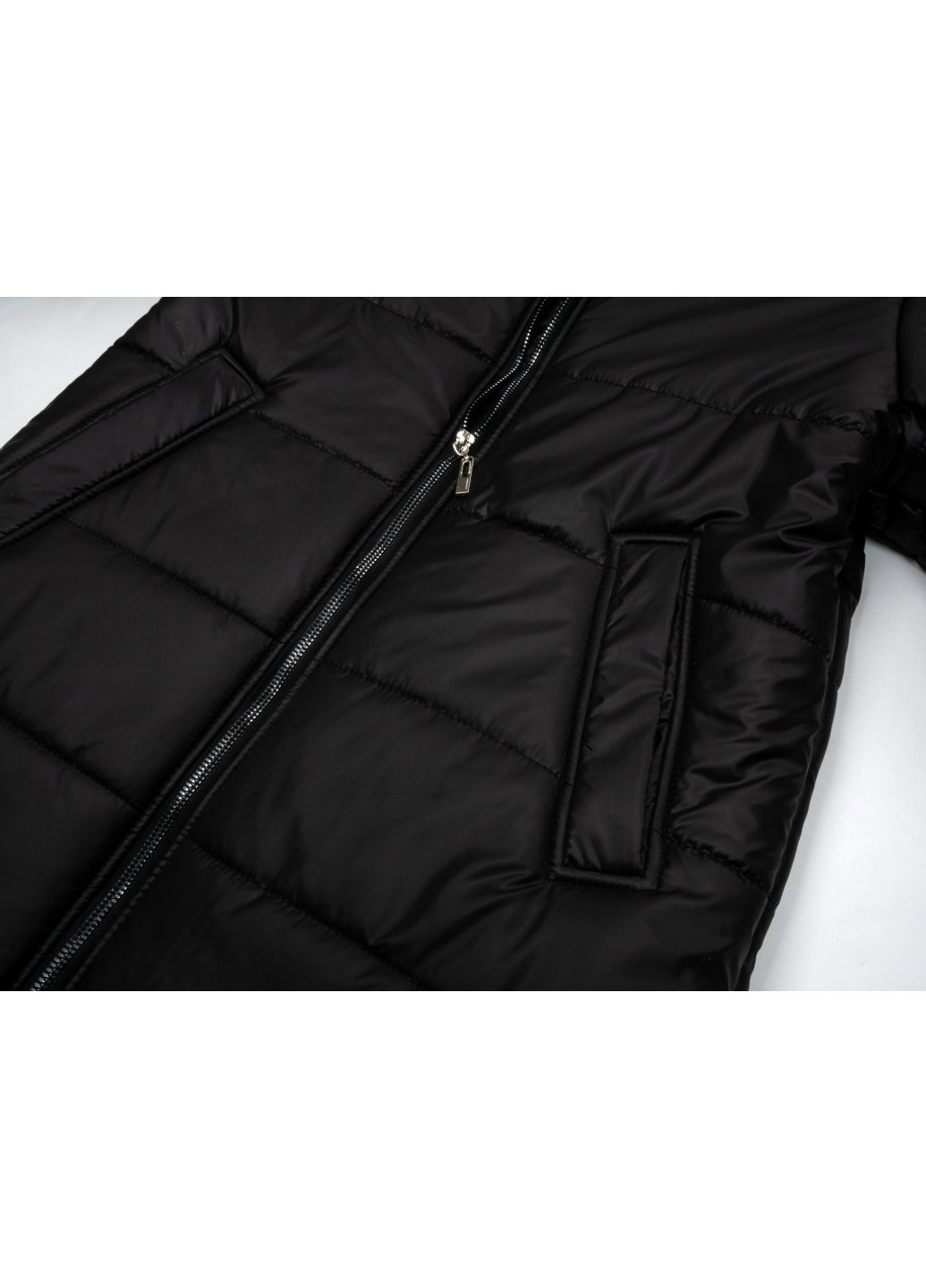 Черная демисезонная куртка пальто "donna" (21705-152g-black) Brilliant