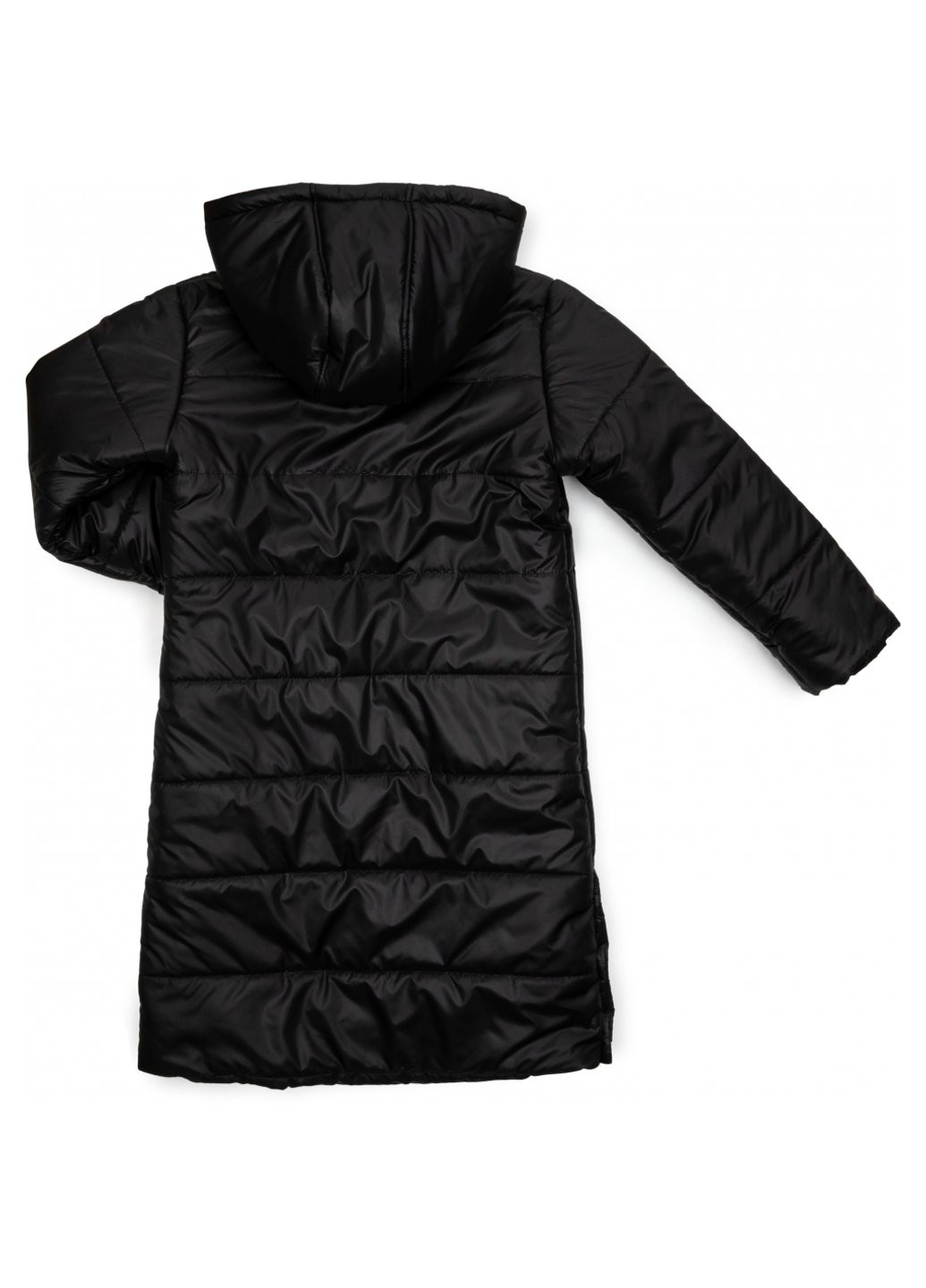 Черная демисезонная куртка пальто "donna" (21705-140g-black) Brilliant