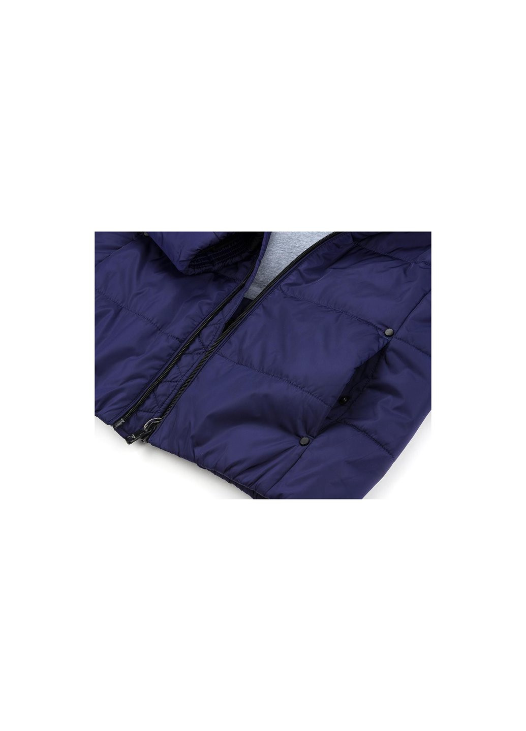 Голубая демисезонная куртка с капюшоном (sicmy-g306-134b-blue) Snowimage