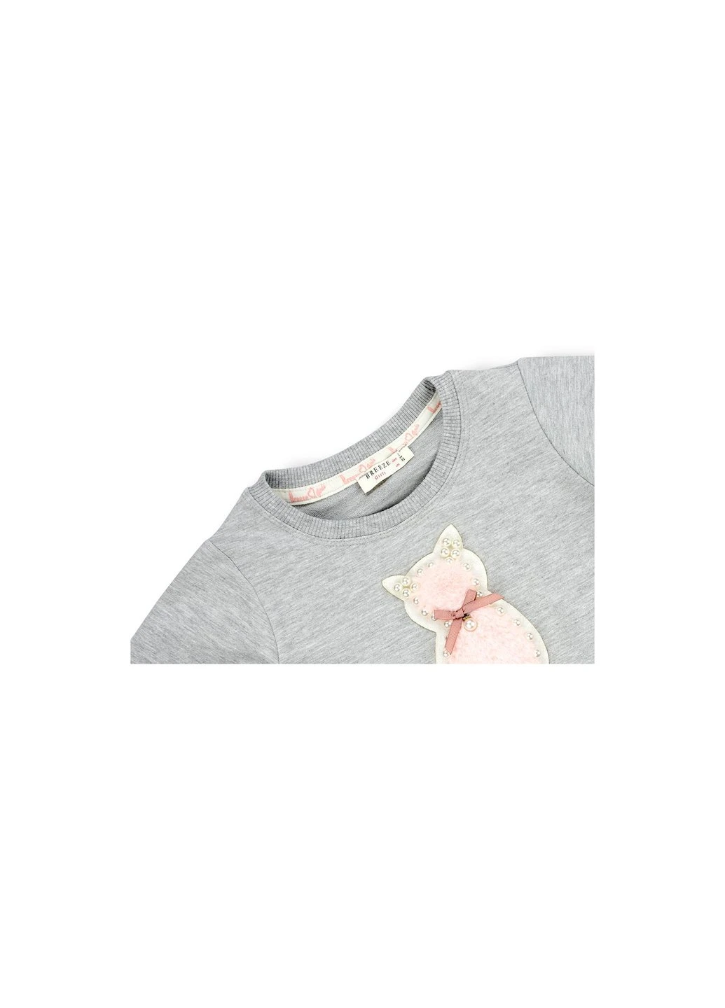 Кофта з котиком (11705-116G-gray) Breeze (257207049)