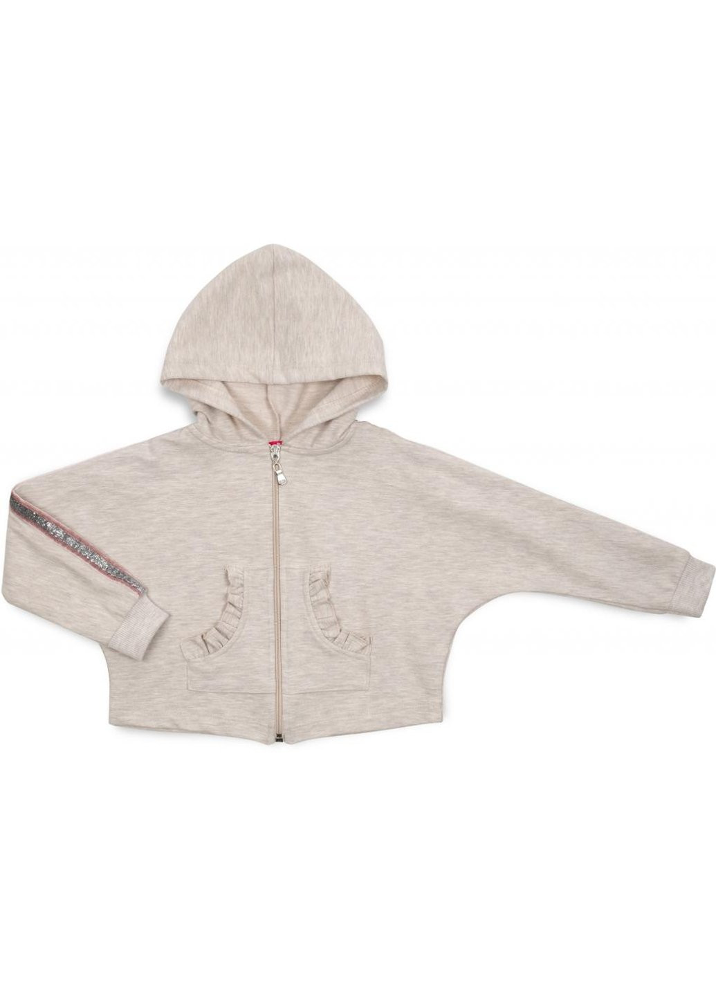 Кофта на молнии с капюшоном (14690-86G-beige) Breeze (257207830)
