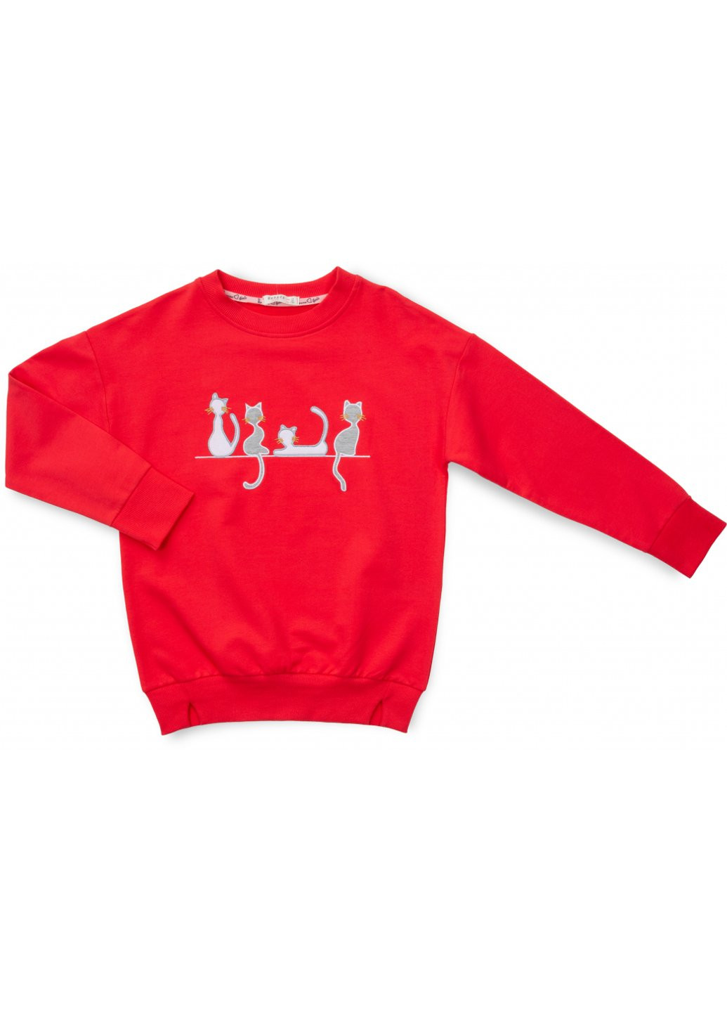 Кофта с котиками (13854-152G-coral) Breeze (257208668)