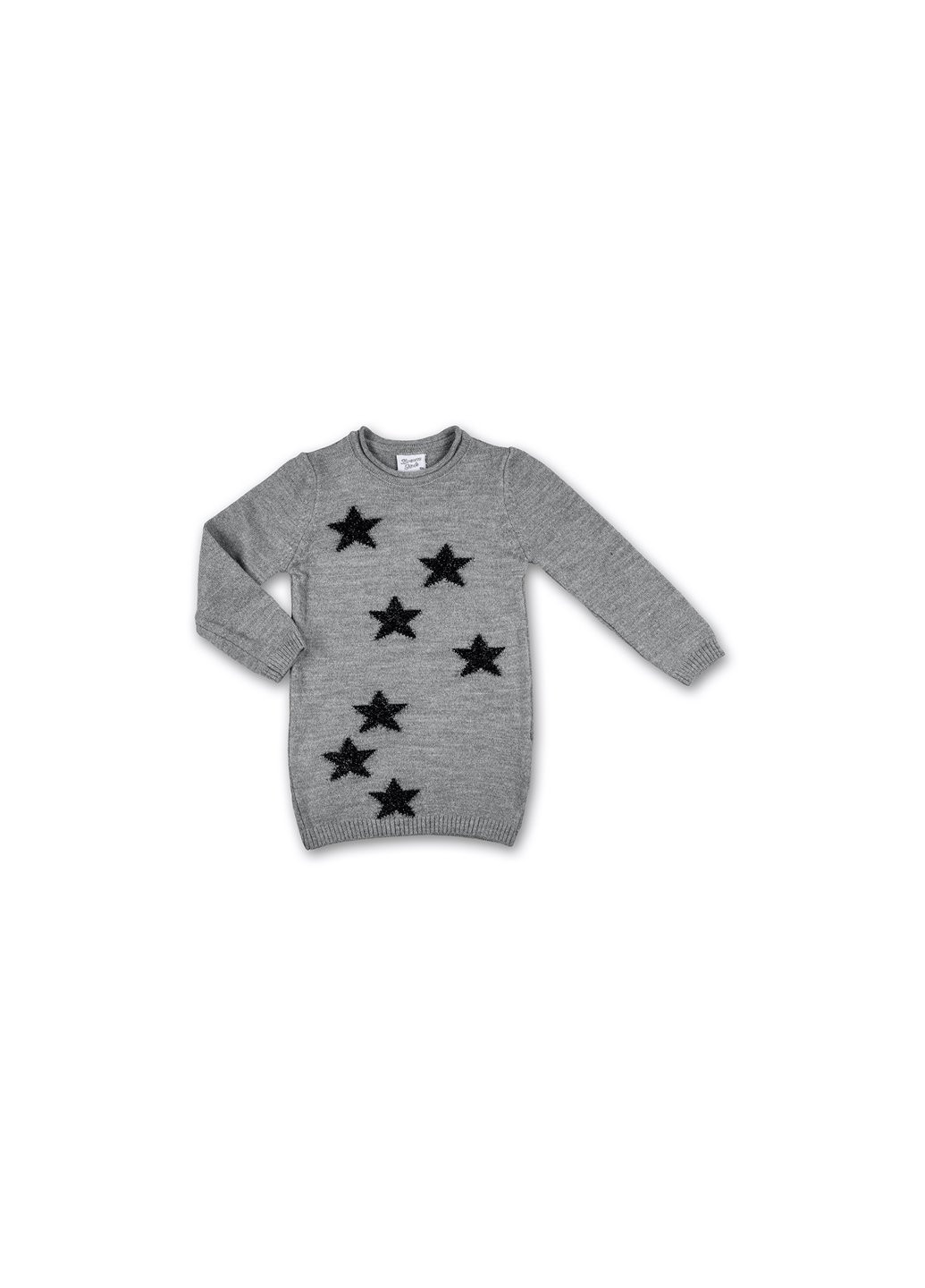 Кофта джемпер серый меланж со звездочками (T-104-110G-gray) Breeze (257205728)