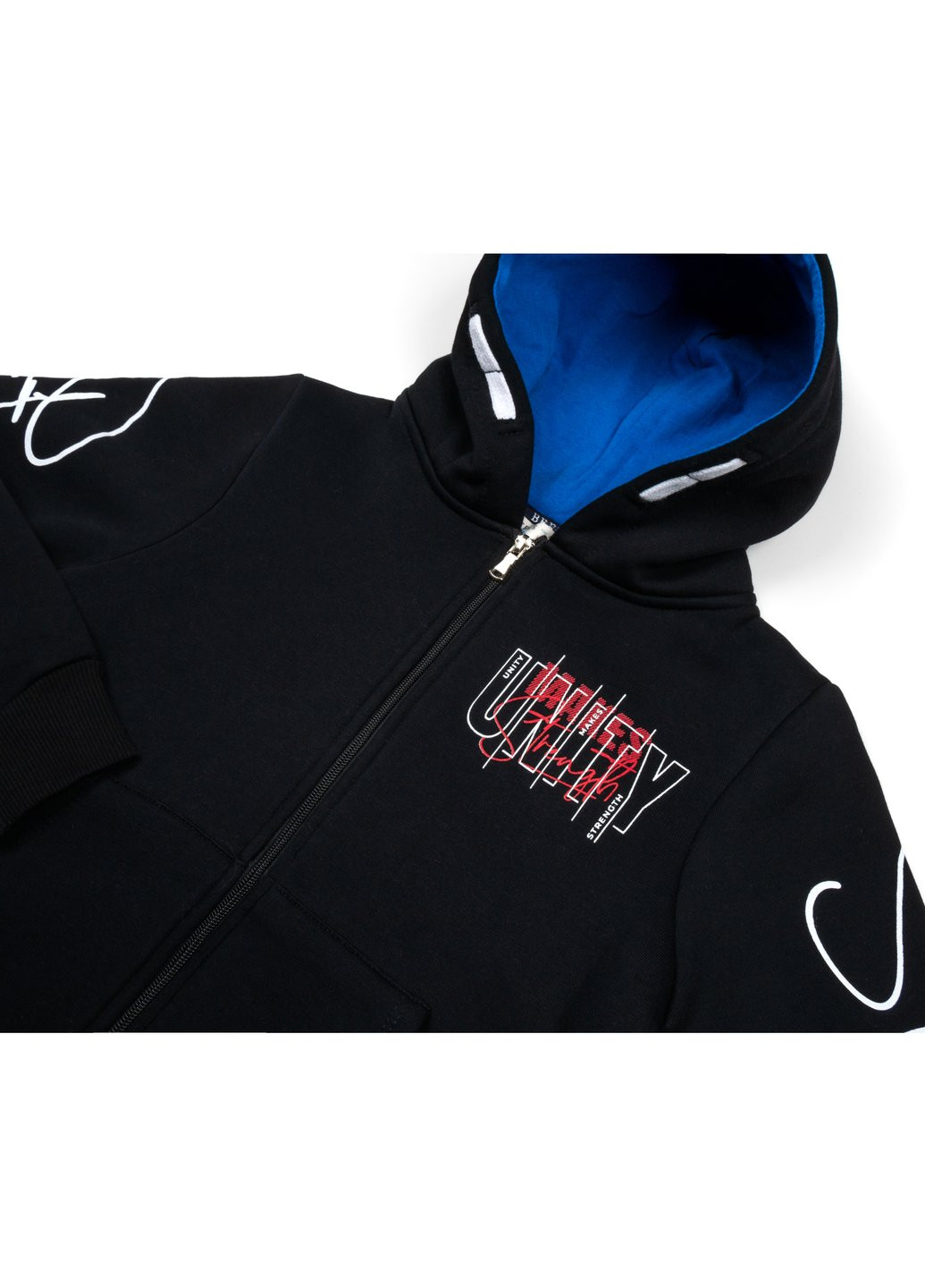 Кофта на флисе на молнии (18007-140B-blue) Breeze (257207936)