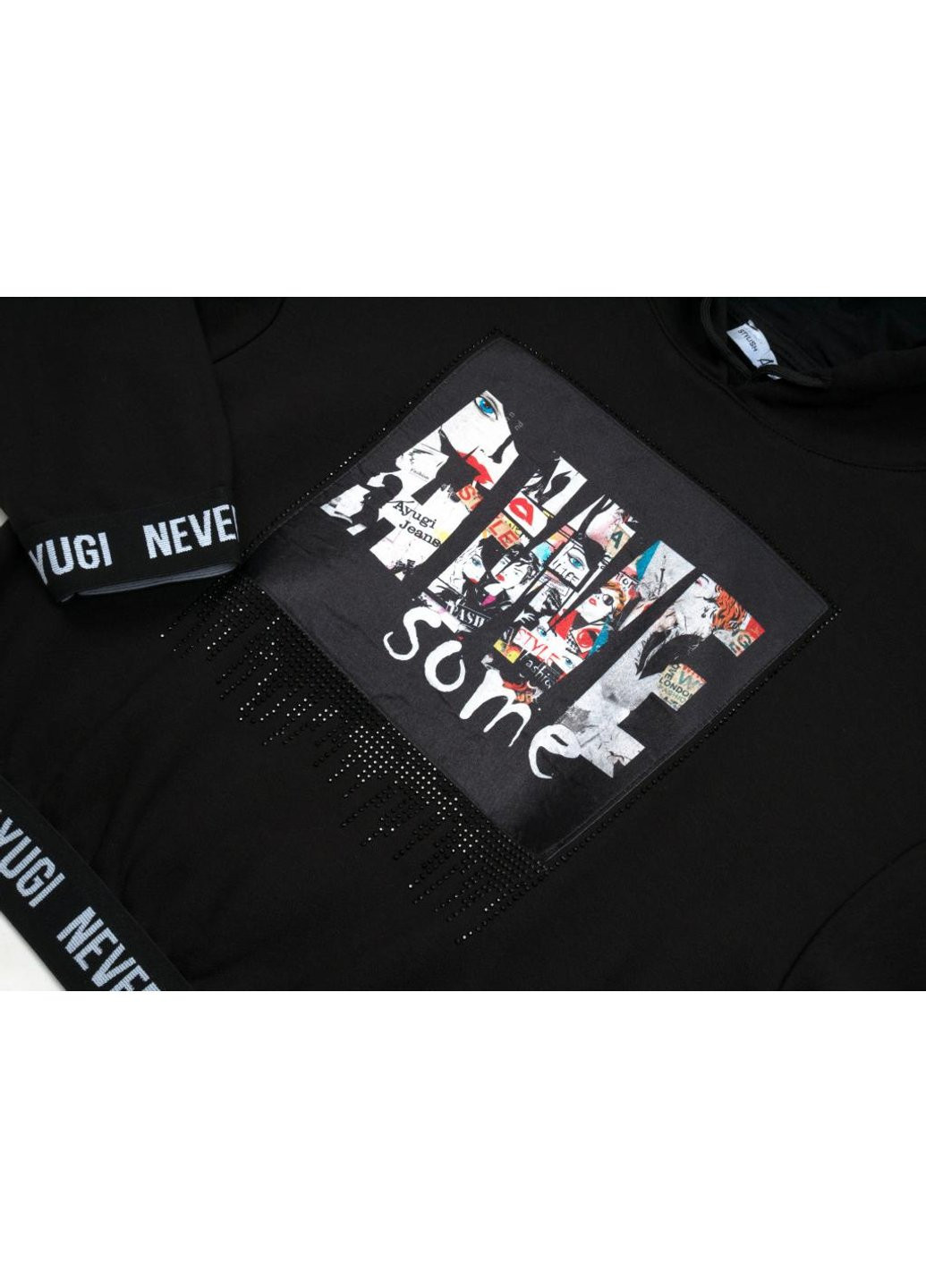 Кофта з капюшоном (4320-146G-black) A-yugi (257206373)