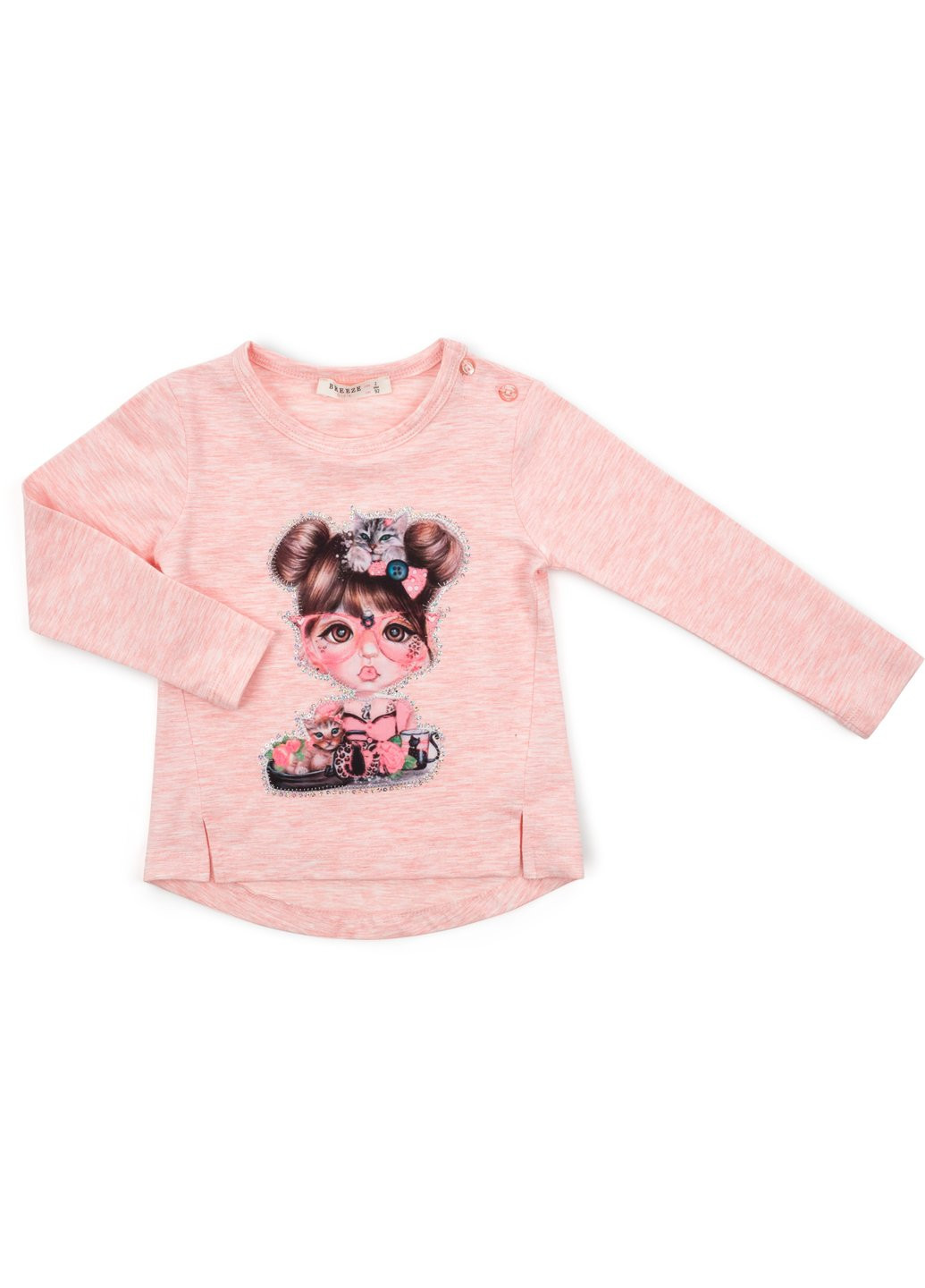 Кофта с девочкой (13320-98G-peach) Breeze (257207780)