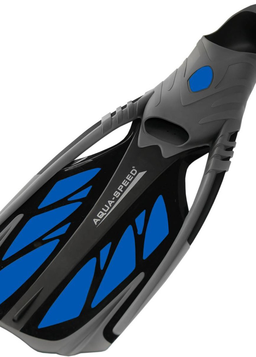 Ласти Aquaspeed Inox 5117 (553-11) 46/47 (29.5-30.5 см) Синьо-чорно-сірі (5908217651174) Aqua Speed (257259583)