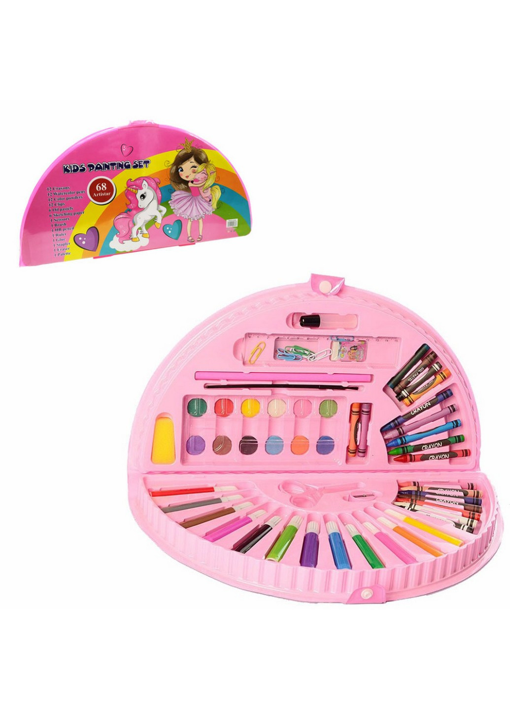 Детский набор для творчества и рисования в чемодане (Единорог с девочкой) 38х20х4 см Metr+ (257201302)