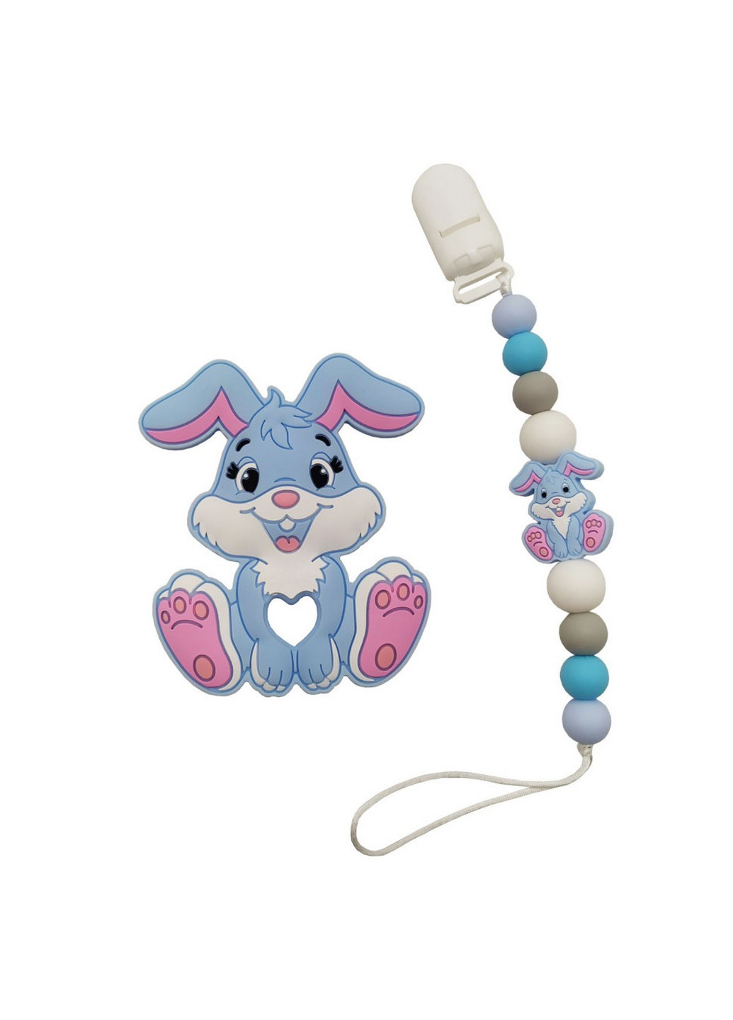 Прорізувач Зайчик силіконові намисто 26 см Bambi (257202064)