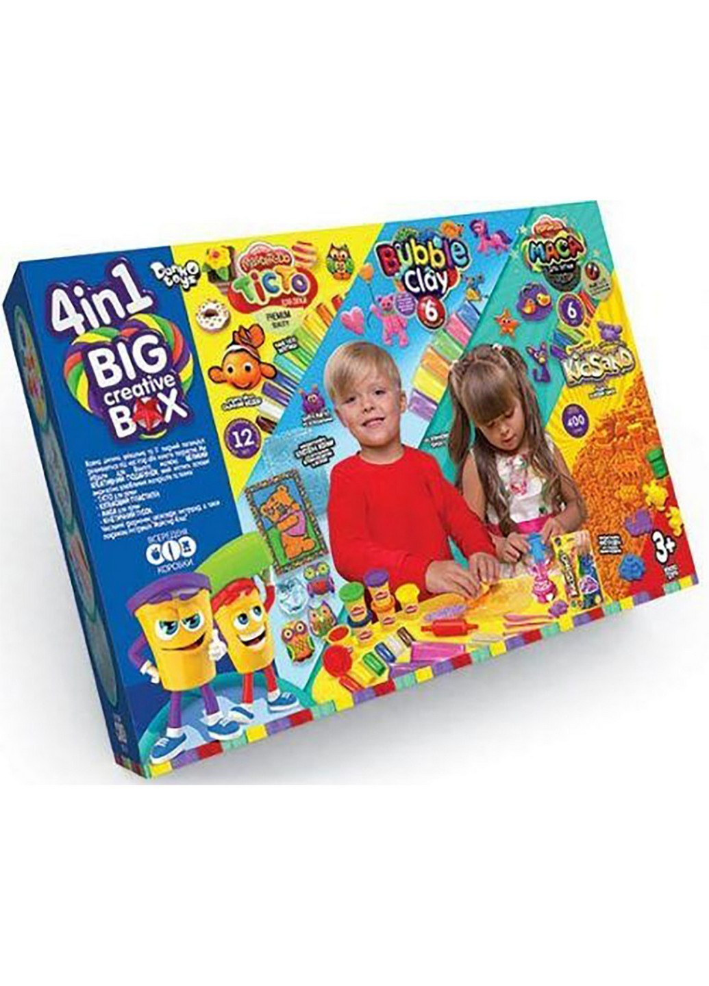 Набір для творчості "4в1 BIG CREATIVE BOX" Укр 22х8х34 см Danko Toys (257201701)