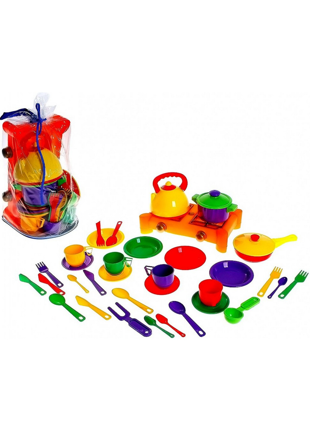 Игровой набор посуды с газовой плитой 35х20х20 см Юника (257201582)