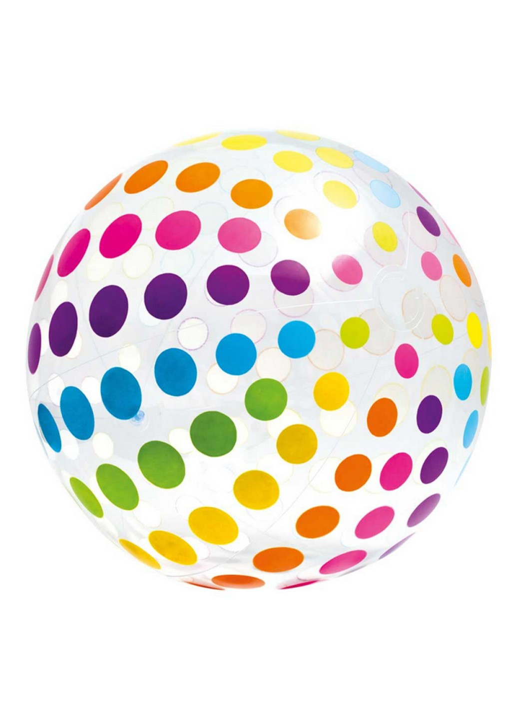 Надувной пляжный мяч с ремкомплектом 25х24х2 см Intex (257202207)