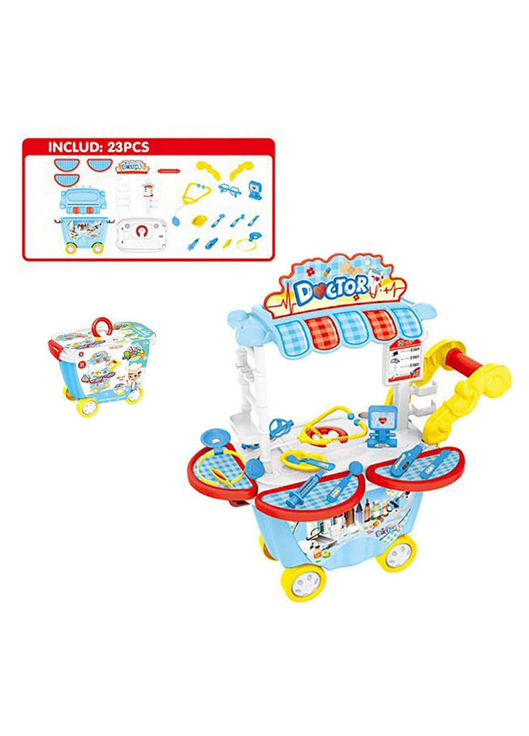 Игровой набор Доктор, 23 предмета 19х17х26 см Bambi (257202106)