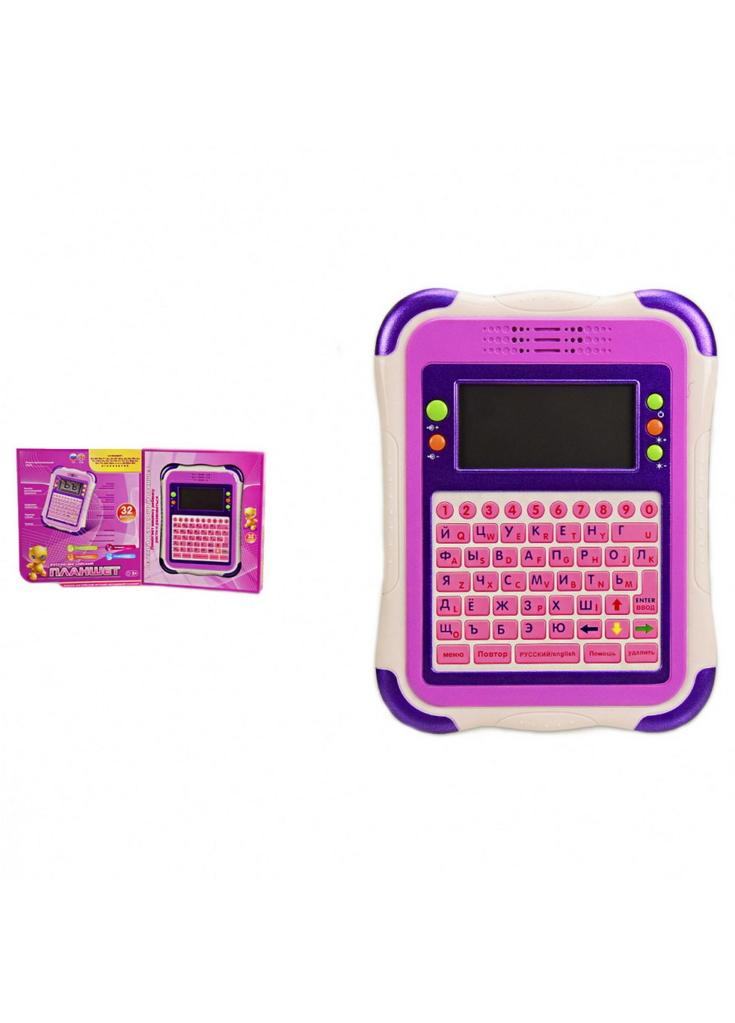 Розвиваючий дитячий планшет на русявий. та англ. мовами 23х4х26 см Play Smart (257201606)