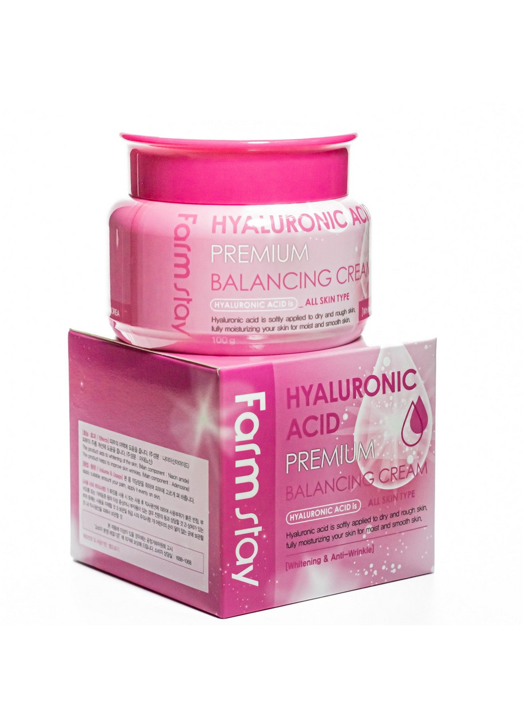 Увлажняющий крем для лица Hyaluronic Acid Premium Balancing Cream 100 г FarmStay (257201781)