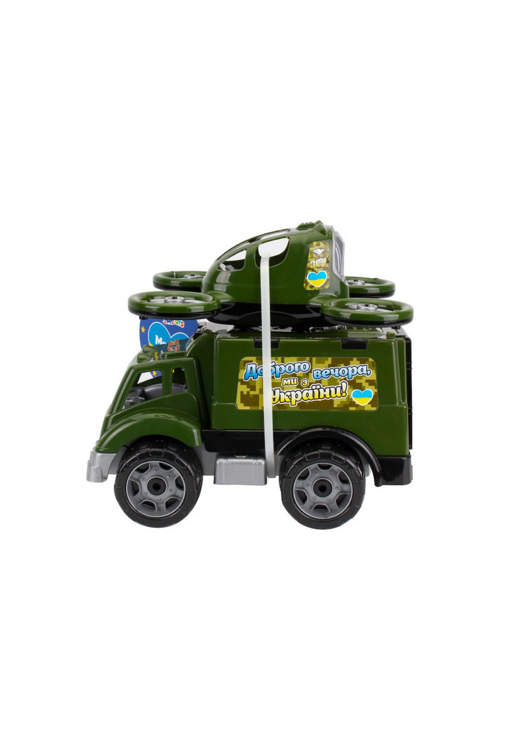Игрушка детская "Военный транспорт" машинка с квадрокоптером 32,5х28х25 см ТехноК (257202347)