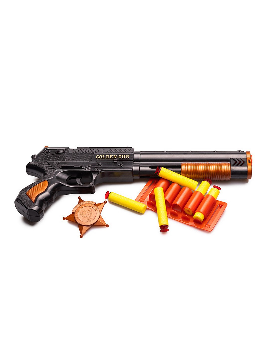 Іграшковий дробовик "Marshal" з м'якими кулями 33х15х3 см Golden Gun (257202414)