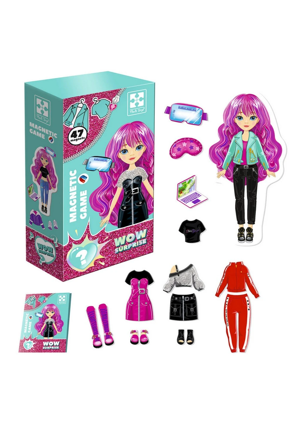 Гра настільна "Магнітна одевалка" 14х7х27, 5 см Vladi toys (257201505)