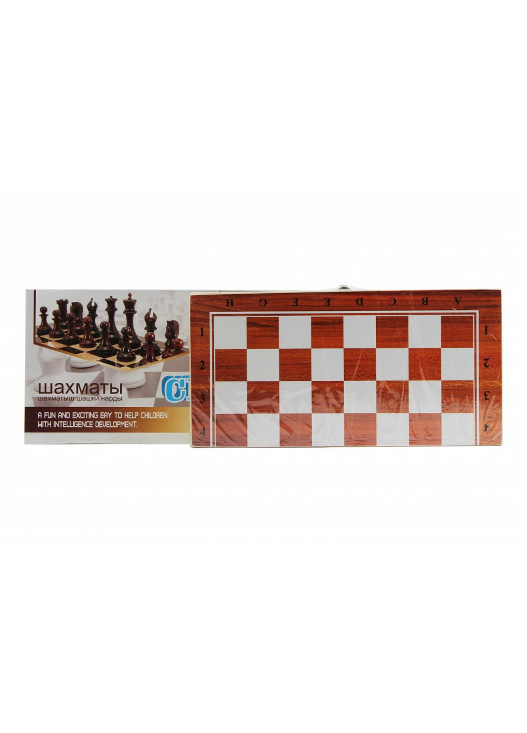 Настольная игра Шахматы с шашками и нардами 30х15х4 см Bambi (257202109)